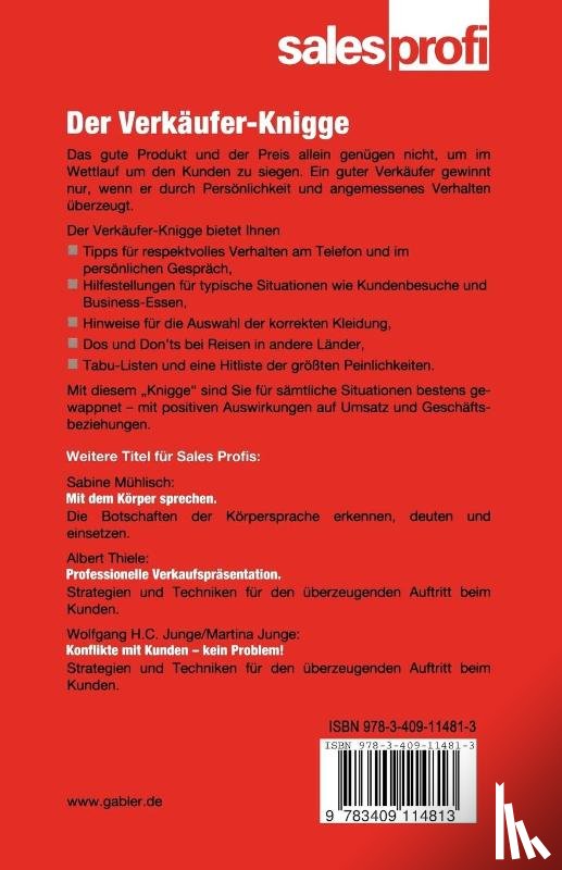 Anne Kuhlmann, Regina Zelms - Der Verkaufer-Knigge