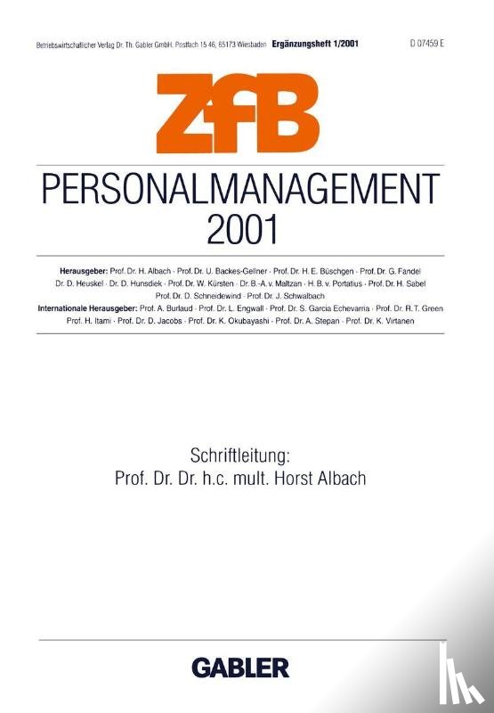 Horst Albach - Personalmanagement