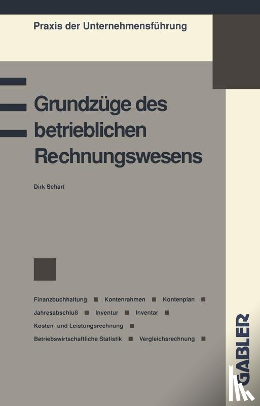 Dirk Scharf - Grundzuge Des Betrieblichen Rechnungswesens