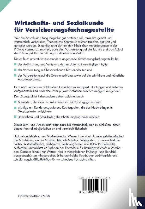 Werner Hau - Wirtschafts- Und Sozialkunde Fur Versicherungsfachangestellte
