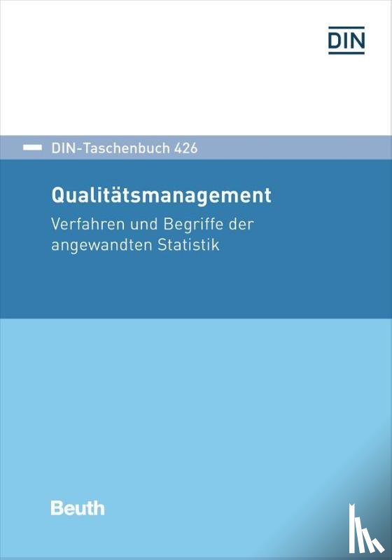  - DIN-Taschenbuch 426 Qualitätsmanagement