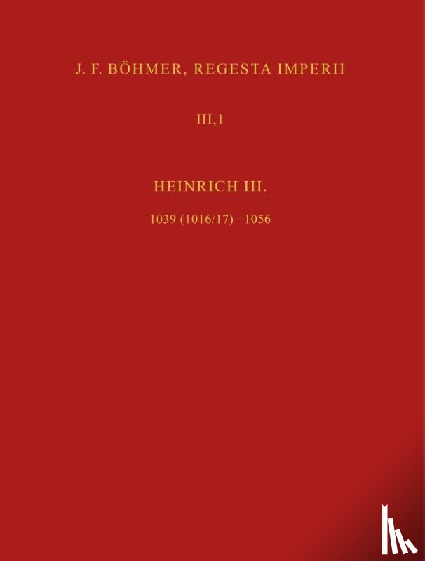 Lubich, Gerhard, Jäckel, Dirk - J. F. Böhmer, Regesta Imperii