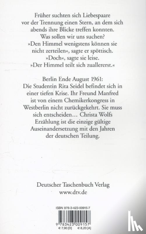 Wolf, Christa - Der geteilte Himmel