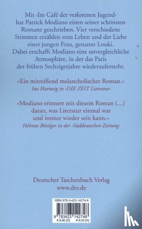 Modiano, Patrick - Im Café der verlorenen Jugend