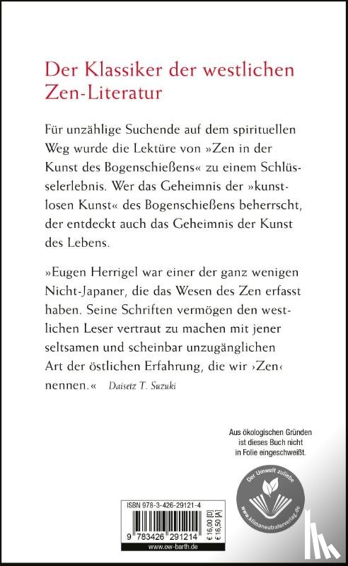 Herrigel, Eugen - Zen in der Kunst des Bogenschießens