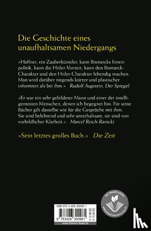 Haffner, Sebastian - Von Bismarck zu Hitler