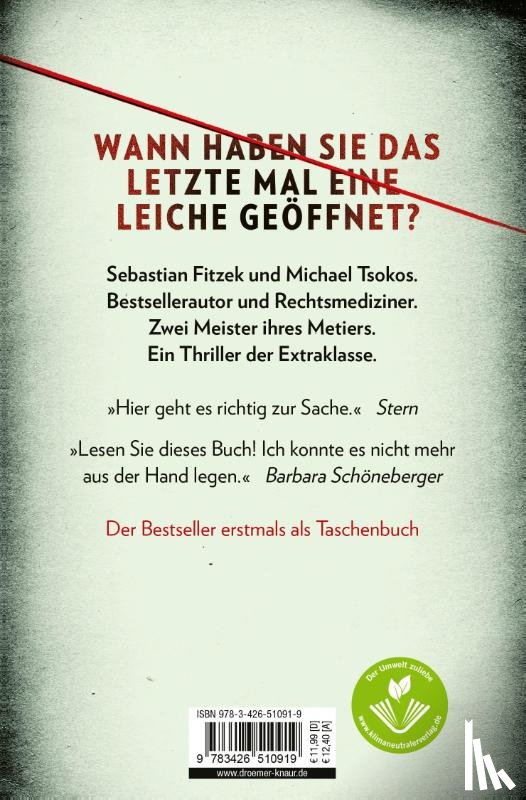 Fitzek, Sebastian, Tsokos, Michael - Abgeschnitten