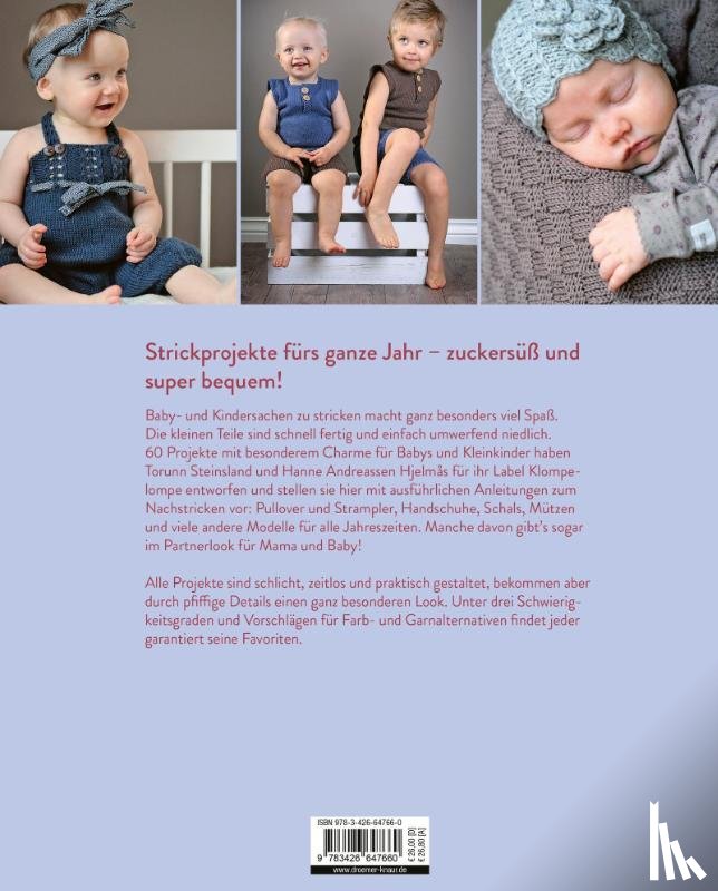 Andreassen Hjelmas, Hanne, Steinsland, Torunn - Klompelompe - Bezaubernde Strickprojekte für Babys und Kinder