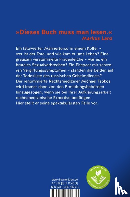 Tsokos, Michael - Die Klaviatur des Todes