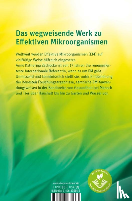 Zschocke, Anne Katharina - Die erstaunlichen Kräfte der Effektiven Mikroorganismen EM