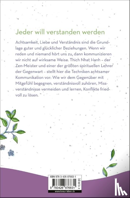Thich Nhat Hanh - achtsam sprechen - achtsam zuhören