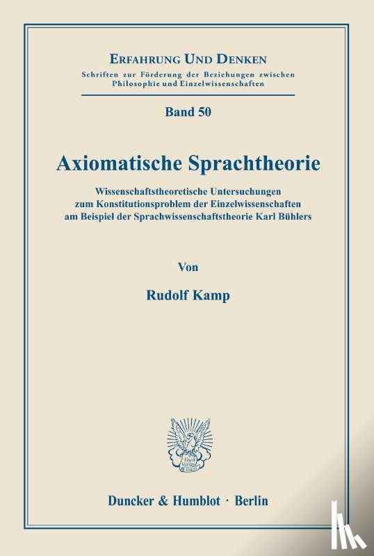 Kamp, Rudolf - Axiomatische Sprachtheorie.