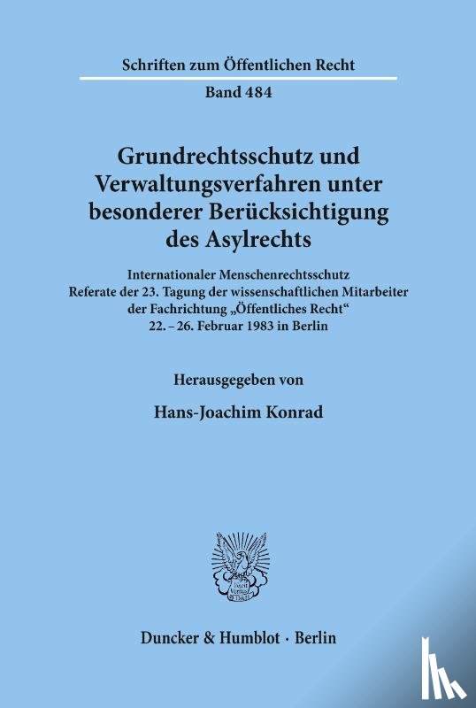  - Grundrechtsschutz und Verwaltungsverfahren