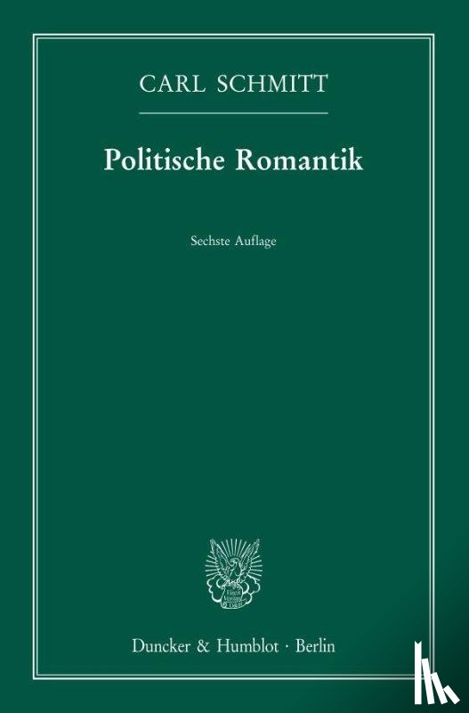 Schmitt, Carl - Politische Romantik