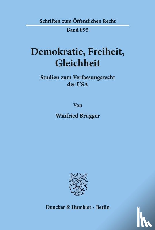 Brugger, Winfried - Demokratie, Freiheit, Gleichheit.