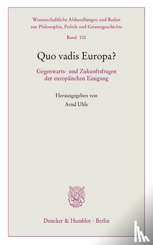  - Quo vadis Europa?