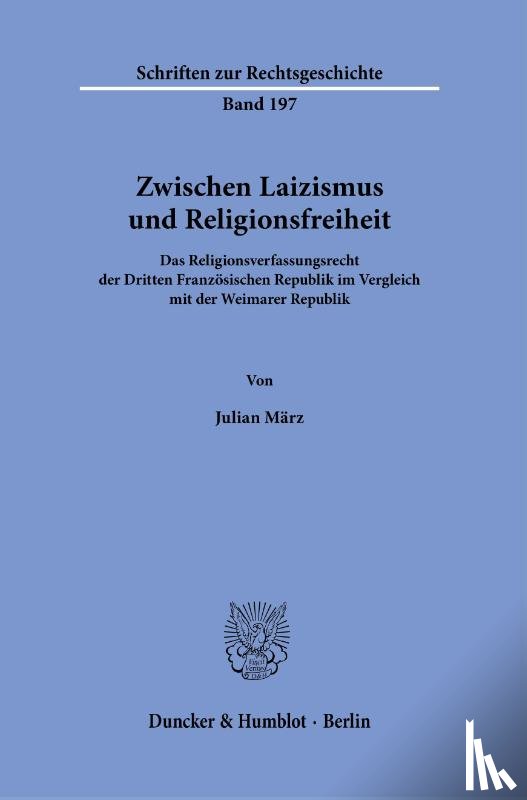 März, Julian - Zwischen Laizismus und Religionsfreiheit.