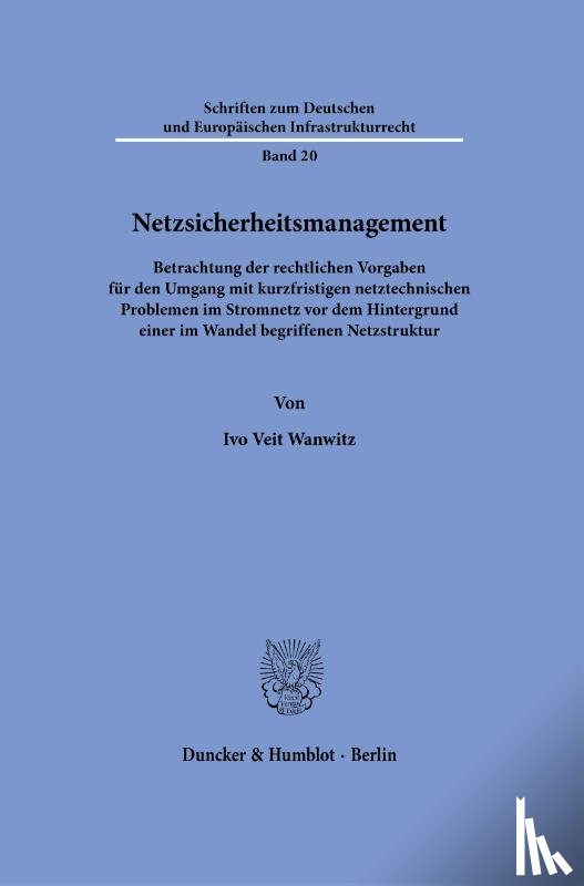 Wanwitz, Ivo Veit - Netzsicherheitsmanagement.