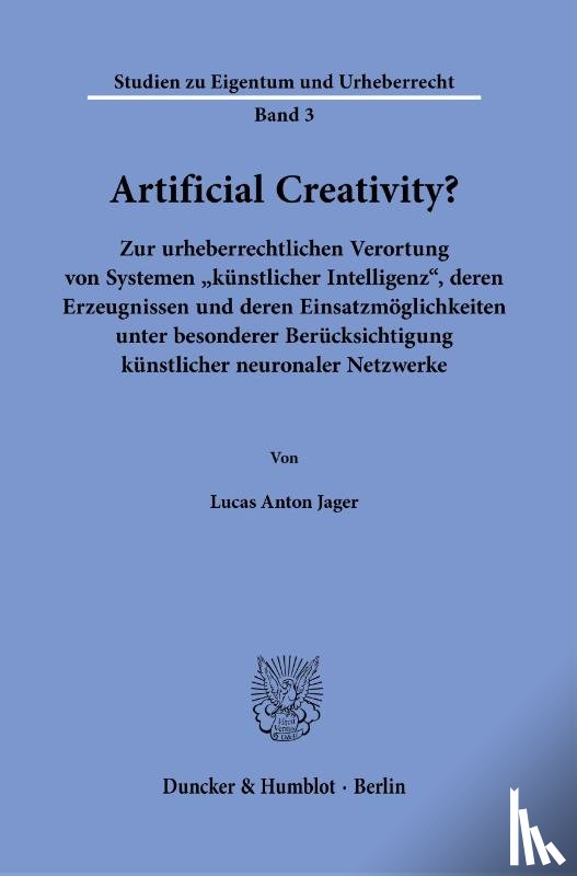 Jager, Lucas Anton - Artificial Creativity?