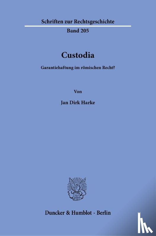 Harke, Jan Dirk - Custodia.
