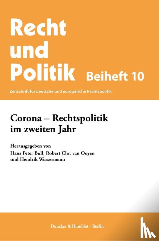  - Corona - Rechtspolitik im zweiten Jahr.