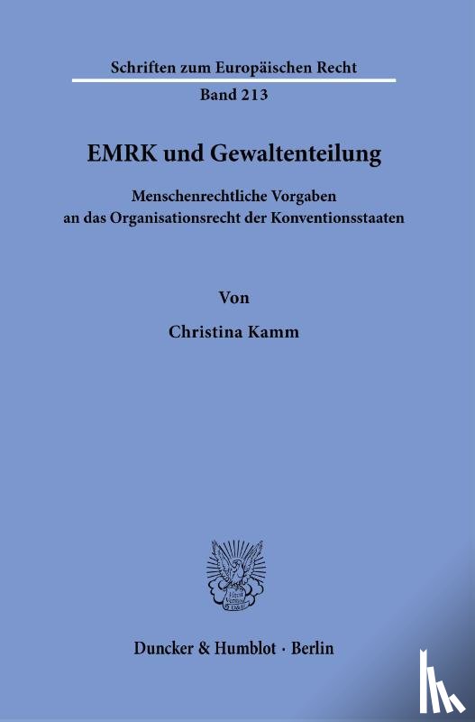 Kamm, Christina - EMRK und Gewaltenteilung.