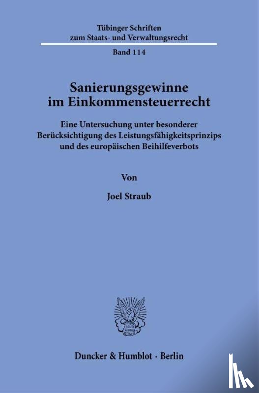 Straub, Joel - Sanierungsgewinne im Einkommensteuerrecht