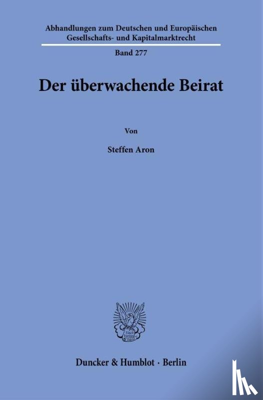 Aron, Steffen - Der überwachende Beirat