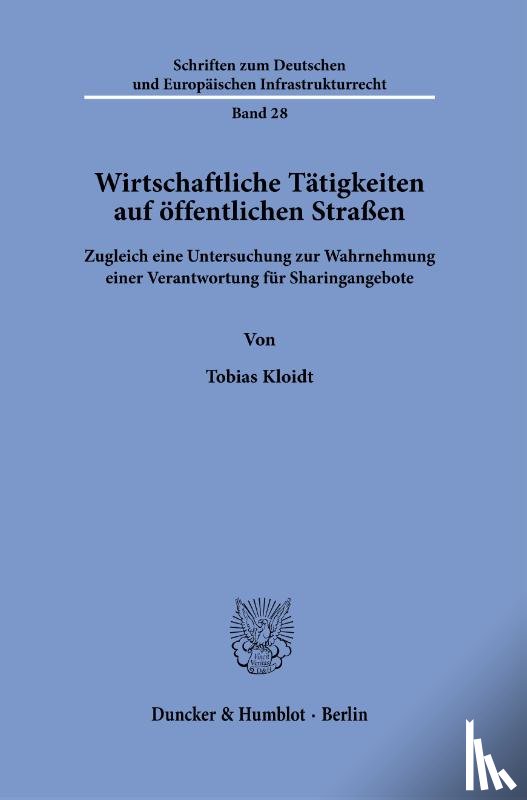 Kloidt, Tobias - Wirtschaftliche Tätigkeiten auf öffentlichen Straßen