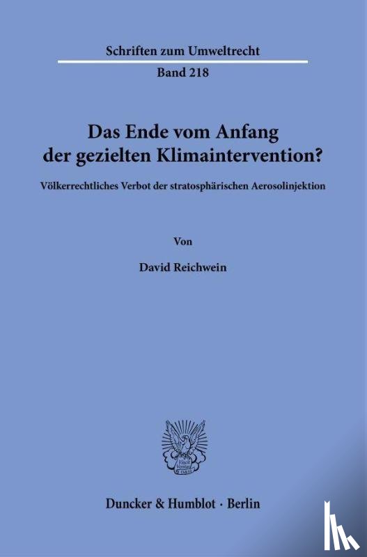 Reichwein, David - Das Ende vom Anfang der gezielten Klimaintervention?