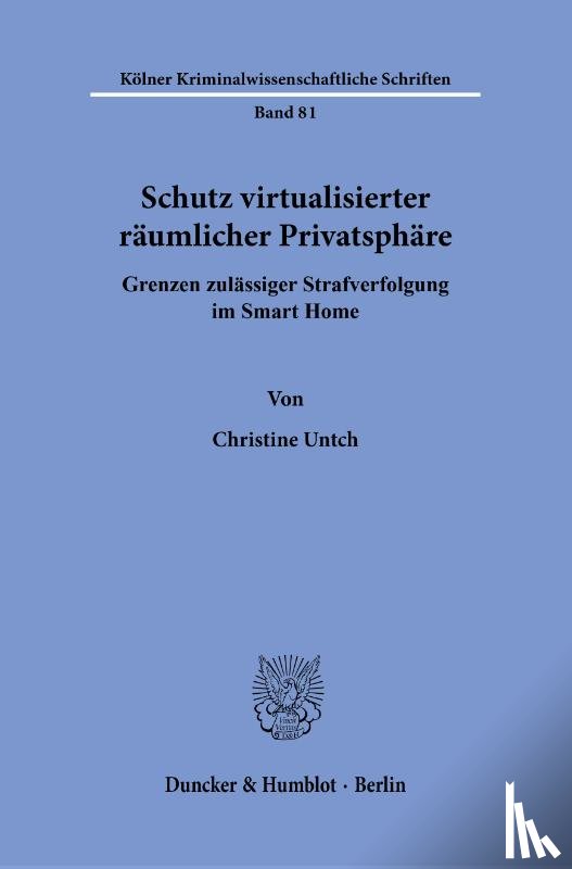 Untch, Christine - Schutz virtualisierter räumlicher Privatsphäre