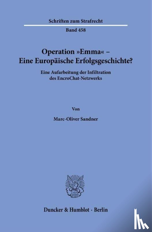 Sandner, Marc-Oliver - Operation "Emma" - Eine Europäische Erfolgsgeschichte?