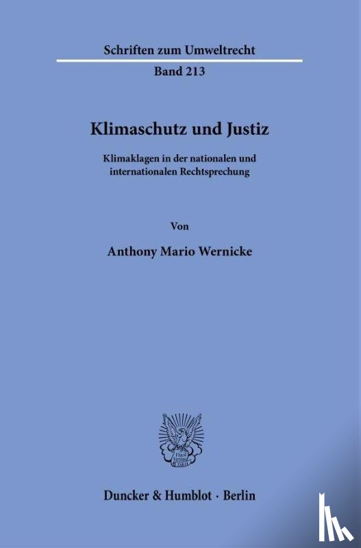 Wernicke, Anthony Mario - Klimaschutz und Justiz