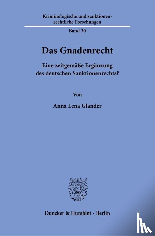 Glander, Anna Lena - Das Gnadenrecht