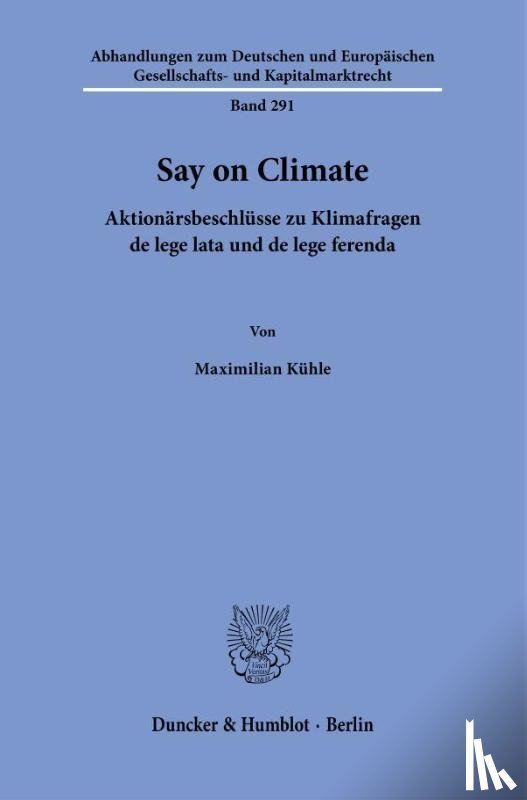 Kühle, Maximilian - Say on Climate