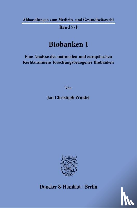 Widdel, Jan Christoph - Biobanken I