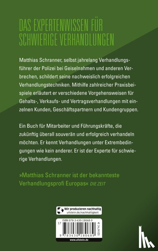 Schranner, Matthias - Verhandeln im Grenzbereich