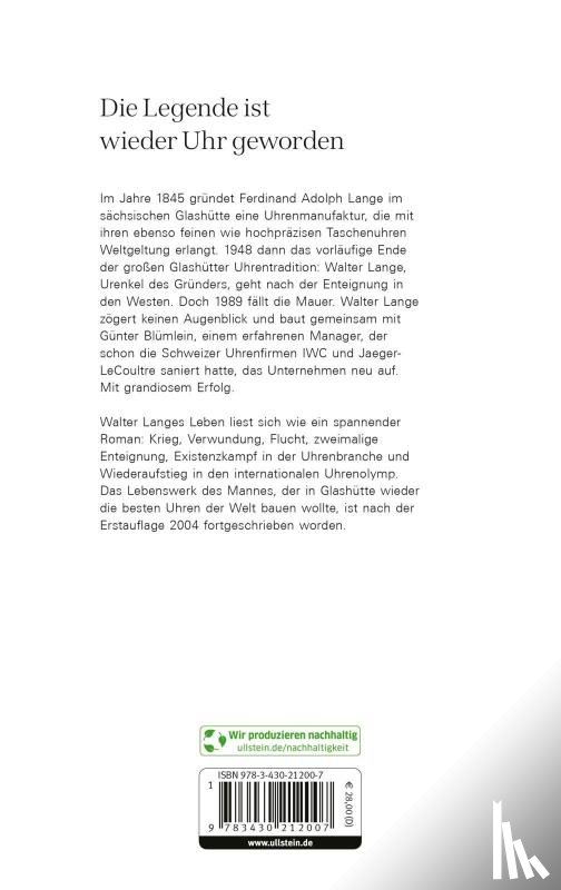 Lange, Walter - Als die Zeit nach Hause kam