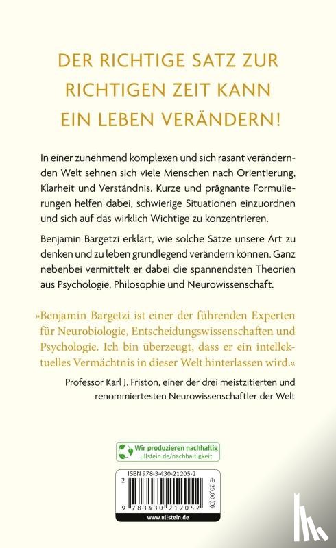 Bargetzi, Benjamin B. - Nie wieder sinnlos