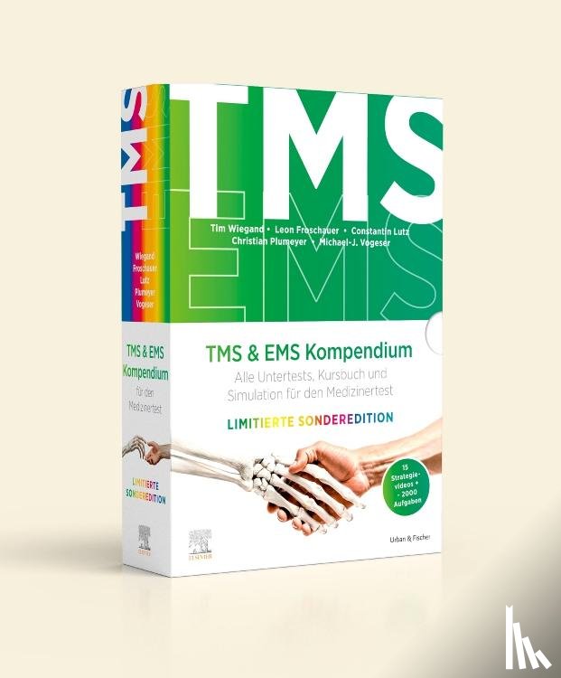 Froschauer, Leon, Lutz, Constantin, Plumeyer, Christian, Vogeser, Michael-J. - TMS & EMS Kompendium Sonderedition - Alle Untertests, Kursbuch und Simulation für den Medizinertest im Schuber