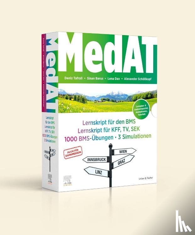 Tafrali, Deniz, Barus, Sinan, Dax, Lena, Schöllkopf, Alexander - MedAT Kompendium - Lernskript für den BMS, Lernskript für KFF, TV, SEK, BMS-Übungen, Simulationen im Schuber