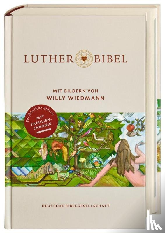  - Lutherbibel mit Bildern von Willy Wiedmann. Mit Apokryphen und Familienchronik. Altes und Neues Testament mit den schönsten Bibel-Bildern des Stuttgarter Künstlers auf 36 Farbseiten.