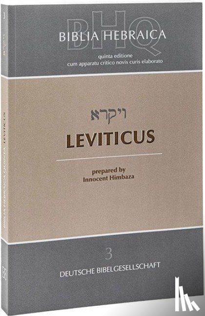  - Biblia Hebraica Quinta (BHQ). Gesamtwerk zur Fortsetzung / Biblia Hebraica Quinta (BHQ) - Leviticus