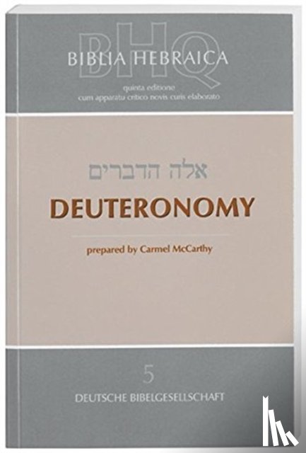 McCarthy, Carmel - DEUTERONOMY-FL