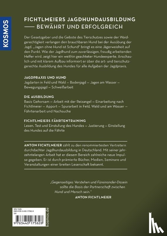 Fichtlmeier, Anton, Numßen, Julia - Die Ausbildung des Jagdhundes