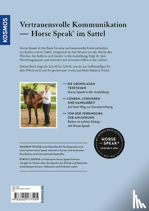Ludwig, Kirsti, Wilsie, Sharon - Horse Speak - Die Basis für feines Reiten