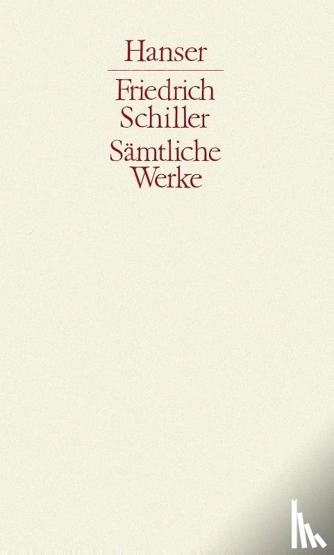 Schiller, Friedrich von - Werke 1