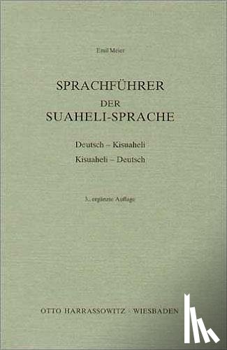 Meier, Emil - Sprachführer der Suaheli - Sprache