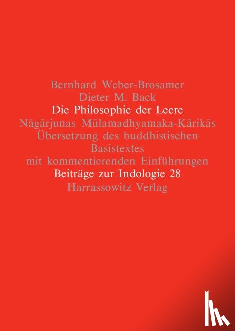 Weber-Brosamer, Bernhard, Back, Dieter M - Die Philosophie der Leere