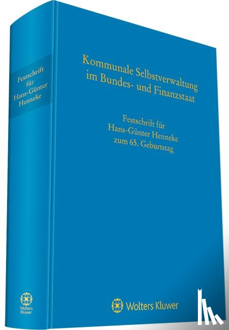  - Festschrift für Hans- Günter Henneke zum 65. Geburtstag